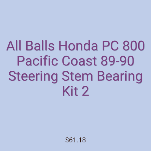 All Balls Honda PC 800 Pacific Coast 89-90 Steering Stem Bearing Kit 2