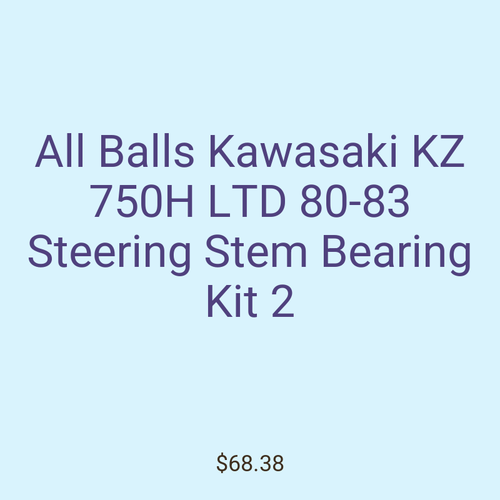 All Balls Kawasaki KZ 750H LTD 80-83 Steering Stem Bearing Kit 2