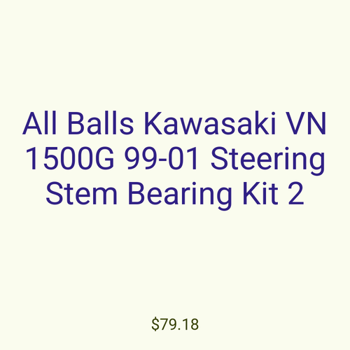 All Balls Kawasaki VN 1500G 99-01 Steering Stem Bearing Kit 2