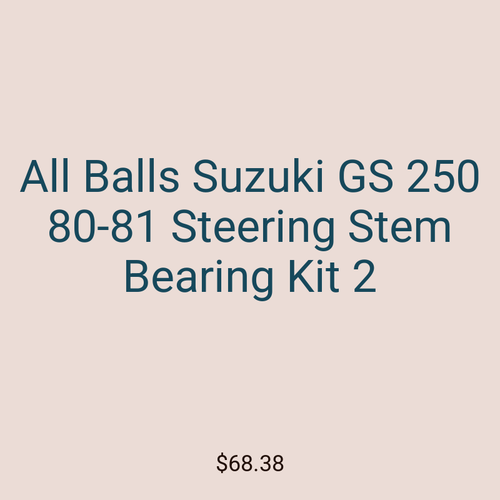 All Balls Suzuki GS 250 80-81 Steering Stem Bearing Kit 2