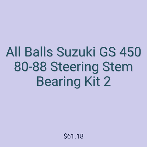 All Balls Suzuki GS 450 80-88 Steering Stem Bearing Kit 2
