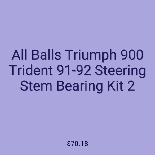 All Balls Triumph 900 Trident 91-92 Steering Stem Bearing Kit 2