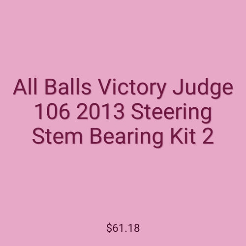 All Balls Victory Judge 106 2013 Steering Stem Bearing Kit 2