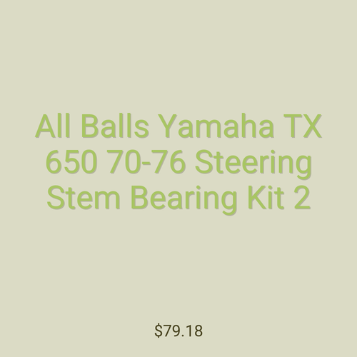 All Balls Yamaha TX 650 70-76 Steering Stem Bearing Kit 2
