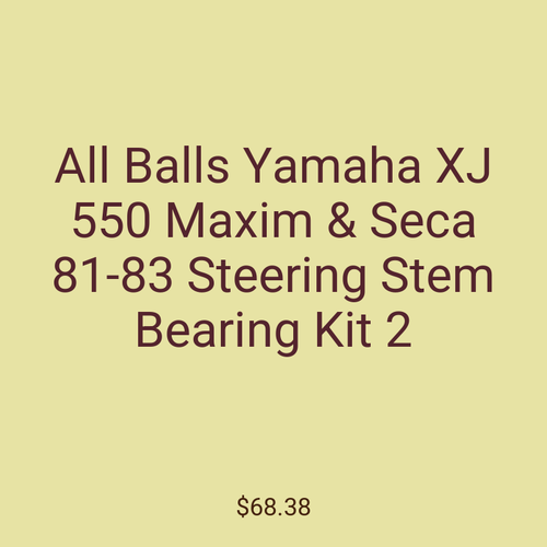 All Balls Yamaha XJ 550 Maxim & Seca 81-83 Steering Stem Bearing Kit 2