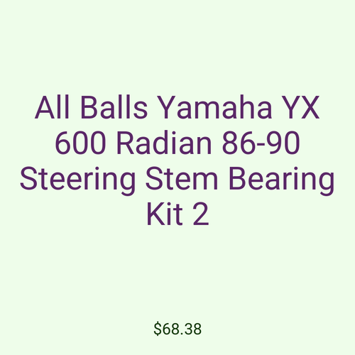 All Balls Yamaha YX 600 Radian 86-90 Steering Stem Bearing Kit 2
