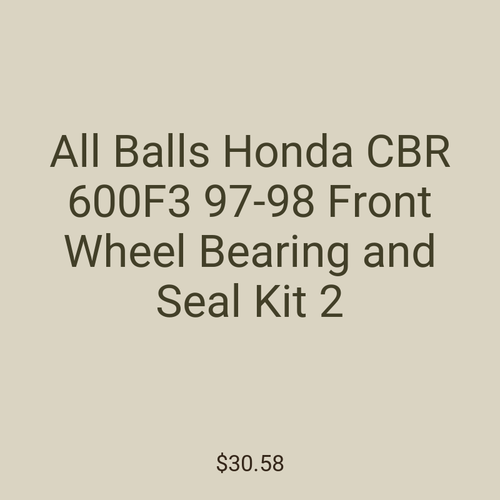 All Balls Honda CBR 600F3 97-98 Front Wheel Bearing and Seal Kit 2