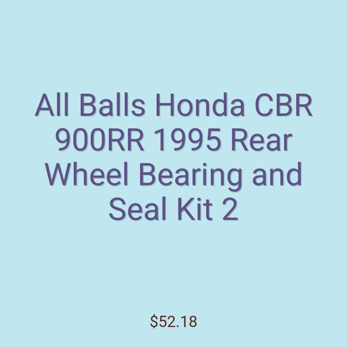 All Balls Honda CBR 900RR 1995 Rear Wheel Bearing and Seal Kit 2