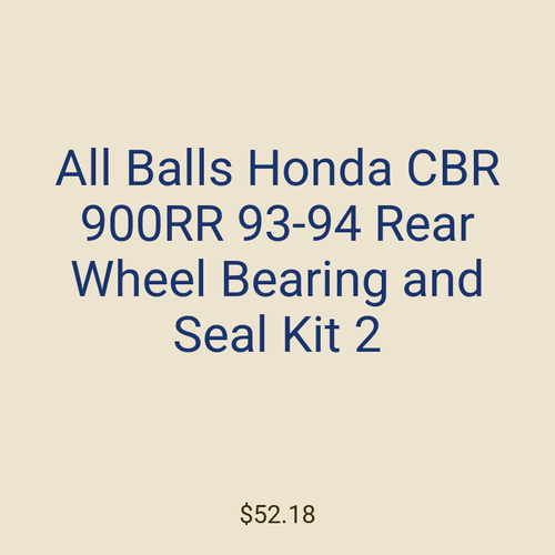 All Balls Honda CBR 900RR 93-94 Rear Wheel Bearing and Seal Kit 2