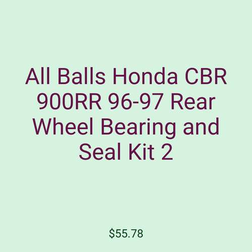 All Balls Honda CBR 900RR 96-97 Rear Wheel Bearing and Seal Kit 2