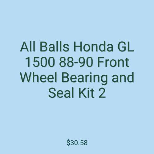 All Balls Honda GL 1500 88-90 Front Wheel Bearing and Seal Kit 2