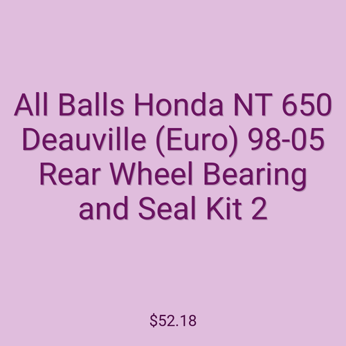 All Balls Honda NT 650 Deauville (Euro) 98-05 Rear Wheel Bearing and Seal Kit 2