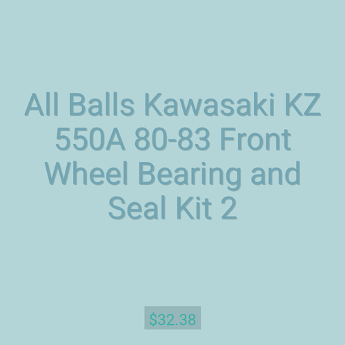 All Balls Kawasaki KZ 550A 80-83 Front Wheel Bearing and Seal Kit 2