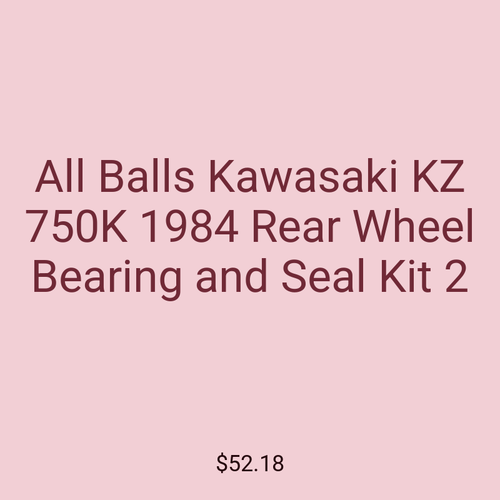 All Balls Kawasaki KZ 750K 1984 Rear Wheel Bearing and Seal Kit 2