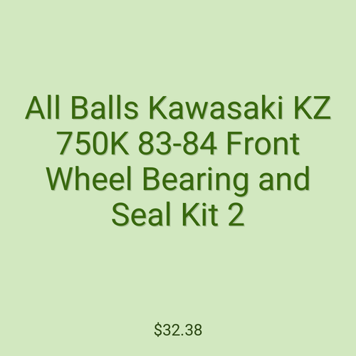 All Balls Kawasaki KZ 750K 83-84 Front Wheel Bearing and Seal Kit 2