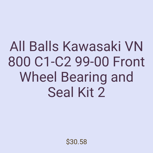 All Balls Kawasaki VN 800 C1-C2 99-00 Front Wheel Bearing and Seal Kit 2