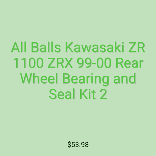 All Balls Kawasaki ZR 1100 ZRX 99-00 Rear Wheel Bearing and Seal Kit 2