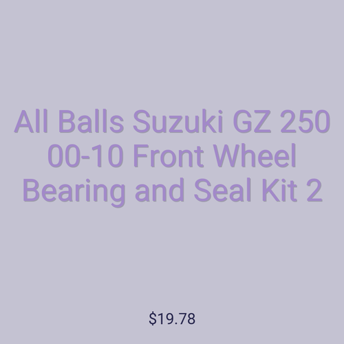 All Balls Suzuki GZ 250 00-10 Front Wheel Bearing and Seal Kit 2