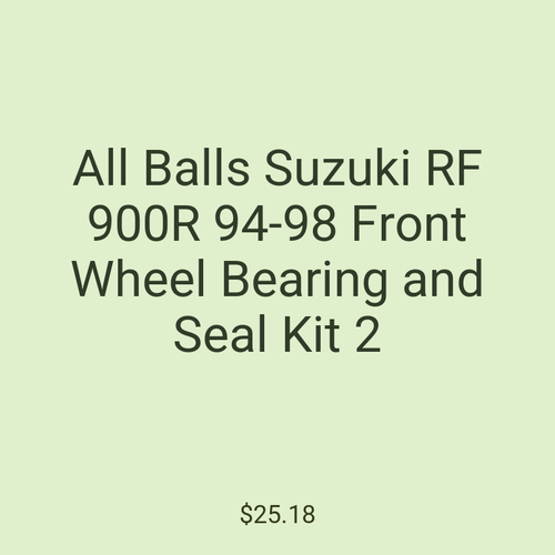 All Balls Suzuki RF 900R 94-98 Front Wheel Bearing and Seal Kit 2