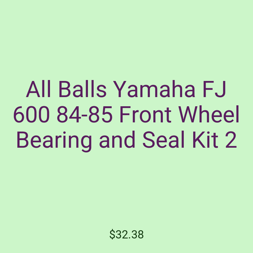 All Balls Yamaha FJ 600 84-85 Front Wheel Bearing and Seal Kit 2
