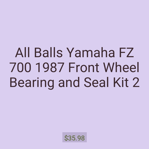 All Balls Yamaha FZ 700 1987 Front Wheel Bearing and Seal Kit 2
