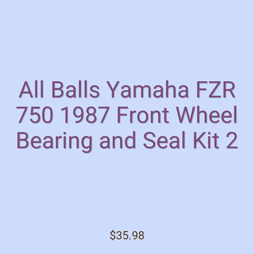 All Balls Yamaha FZR 750 1987 Front Wheel Bearing and Seal Kit 2