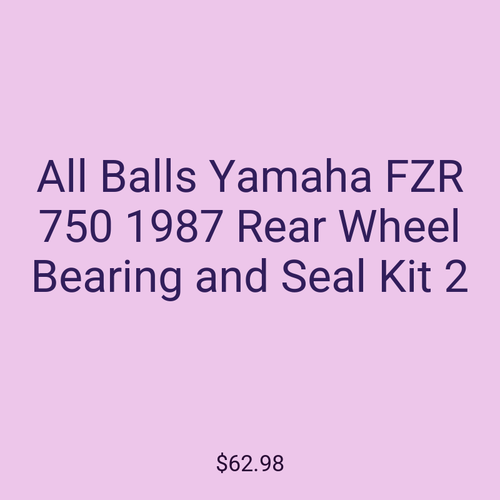 All Balls Yamaha FZR 750 1987 Rear Wheel Bearing and Seal Kit 2