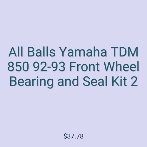 All Balls Yamaha TDM 850 92-93 Front Wheel Bearing and Seal Kit 2