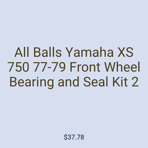 All Balls Yamaha XS 750 77-79 Front Wheel Bearing and Seal Kit 2