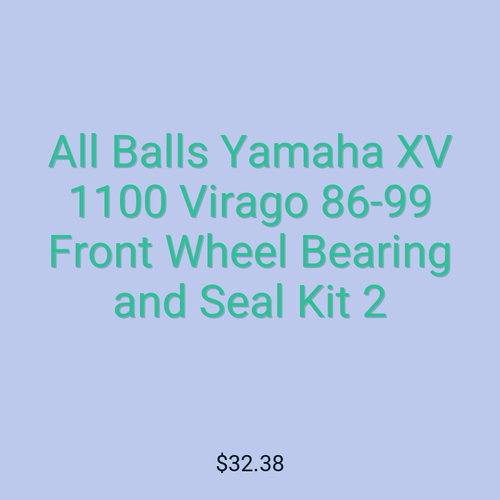All Balls Yamaha XV 1100 Virago 86-99 Front Wheel Bearing and Seal Kit 2