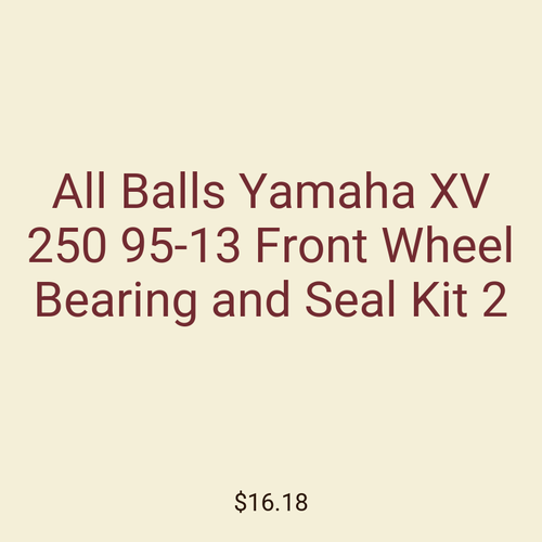 All Balls Yamaha XV 250 95-13 Front Wheel Bearing and Seal Kit 2