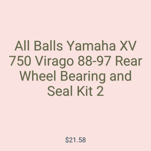 All Balls Yamaha XV 750 Virago 88-97 Rear Wheel Bearing and Seal Kit 2