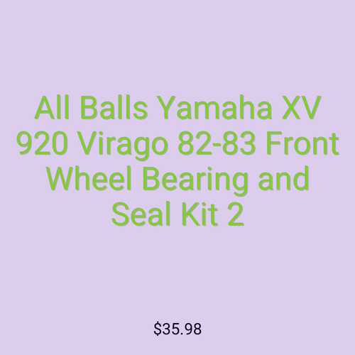 All Balls Yamaha XV 920 Virago 82-83 Front Wheel Bearing and Seal Kit 2