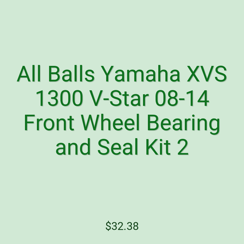 All Balls Yamaha XVS 1300 V-Star 08-14 Front Wheel Bearing and Seal Kit 2