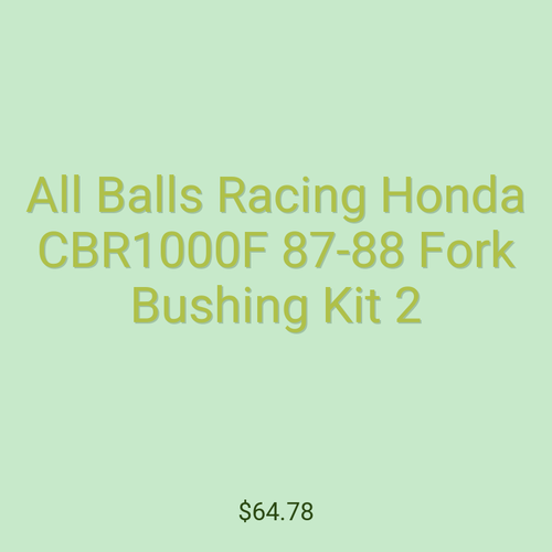 All Balls Racing Honda CBR1000F 87-88 Fork Bushing Kit 2