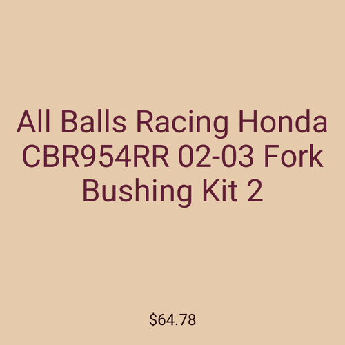 All Balls Racing Honda CBR954RR 02-03 Fork Bushing Kit 2