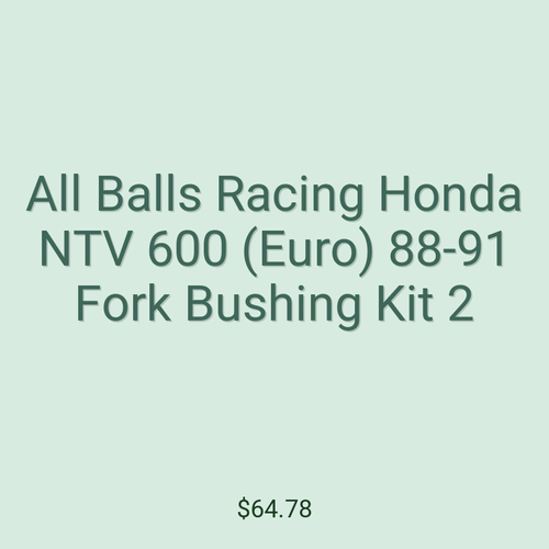 All Balls Racing Honda NTV 600 (Euro) 88-91 Fork Bushing Kit 2