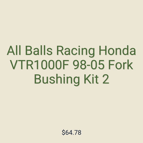 All Balls Racing Honda VTR1000F 98-05 Fork Bushing Kit 2