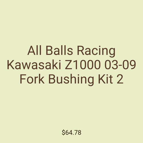All Balls Racing Kawasaki Z1000 03-09 Fork Bushing Kit 2