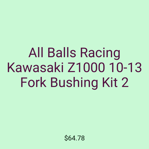 All Balls Racing Kawasaki Z1000 10-13 Fork Bushing Kit 2
