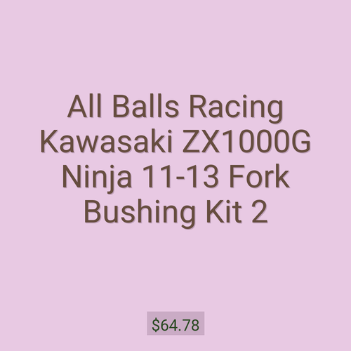All Balls Racing Kawasaki ZX1000G Ninja 11-13 Fork Bushing Kit 2