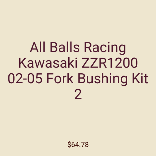 All Balls Racing Kawasaki ZZR1200 02-05 Fork Bushing Kit 2