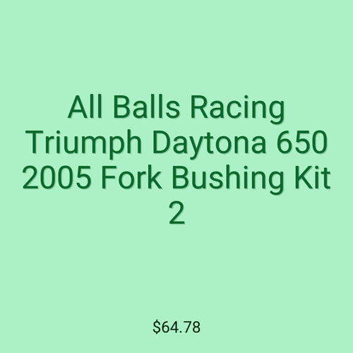 All Balls Racing Triumph Daytona 650 2005 Fork Bushing Kit 2