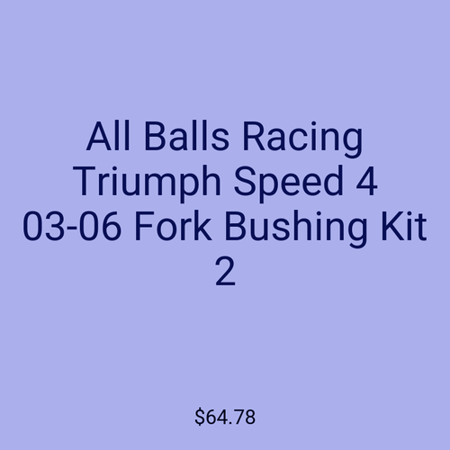 All Balls Racing Triumph Speed 4 03-06 Fork Bushing Kit 2