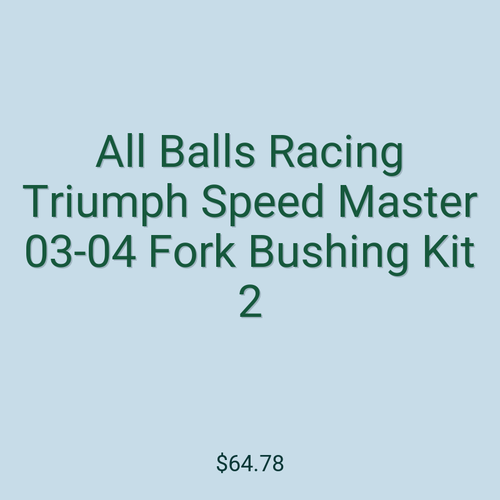 All Balls Racing Triumph Speed Master 03-04 Fork Bushing Kit 2