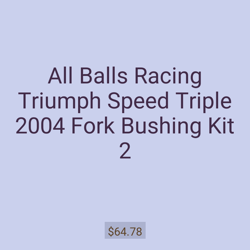 All Balls Racing Triumph Speed Triple 2004 Fork Bushing Kit 2