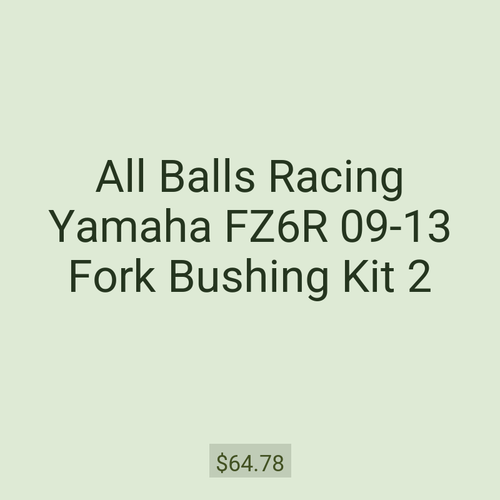 All Balls Racing Yamaha FZ6R 09-13 Fork Bushing Kit 2