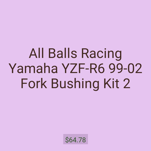 All Balls Racing Yamaha YZF-R6 99-02 Fork Bushing Kit 2