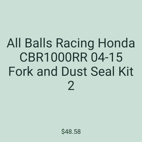 All Balls Racing Honda CBR1000RR 04-15 Fork and Dust Seal Kit 2