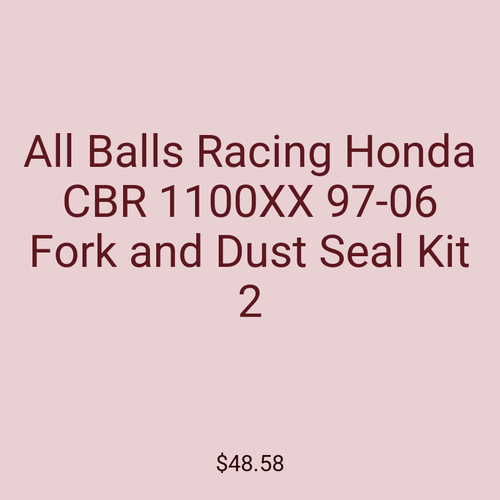 All Balls Racing Honda CBR 1100XX 97-06 Fork and Dust Seal Kit 2